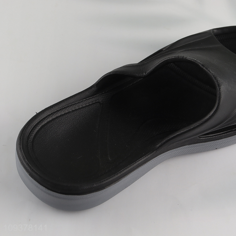 Good selling black summer slippers home slippers