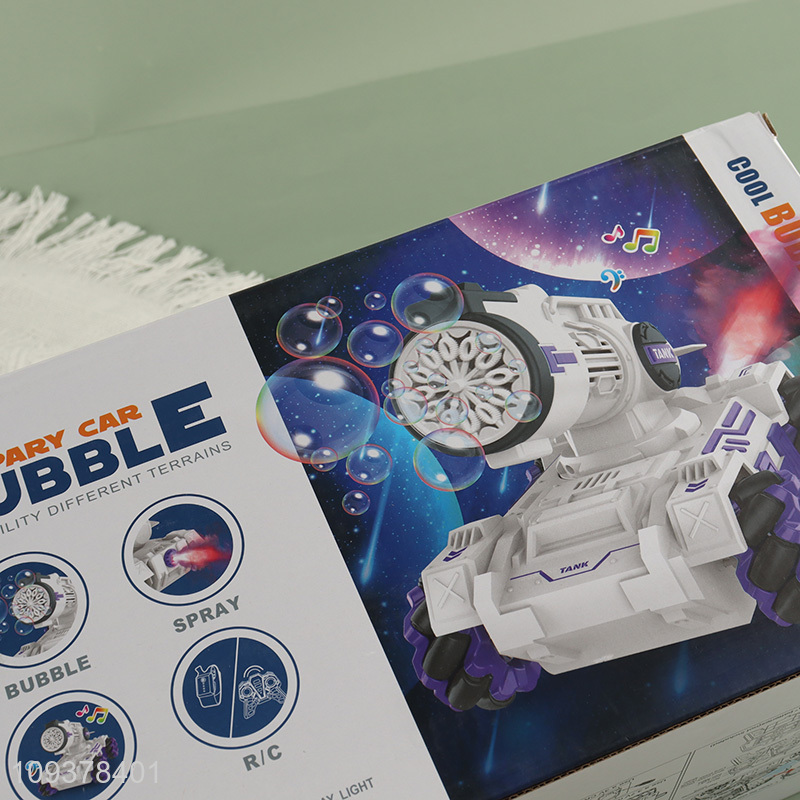 Good quality bubble spray stunt tank toys for kids
