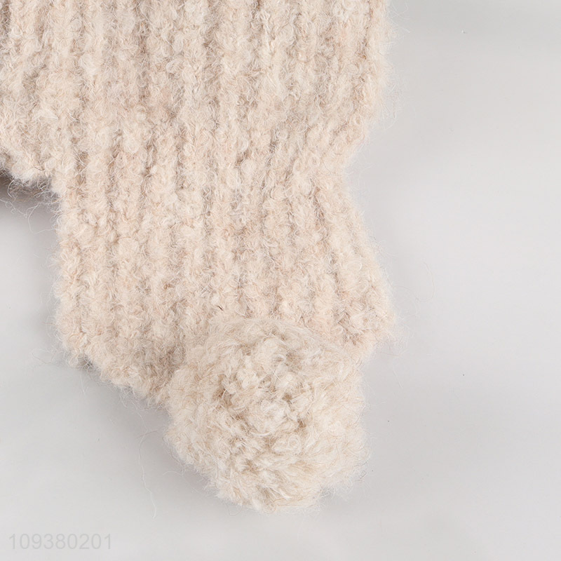 Best quality knitted hat winter earflap hat