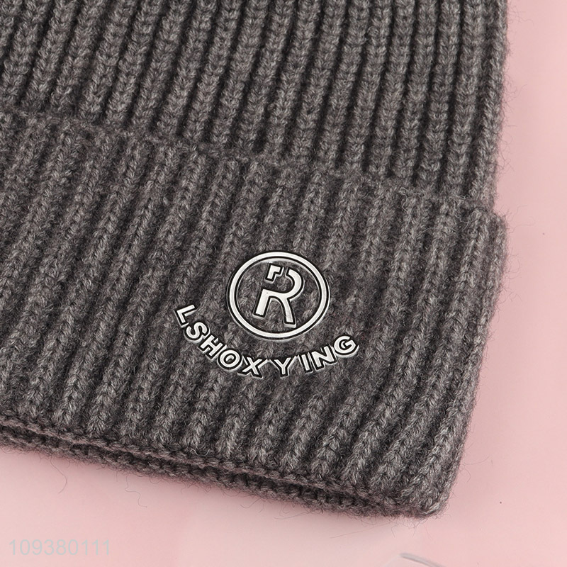Factory supply fashion winter knitted hat beanies hat