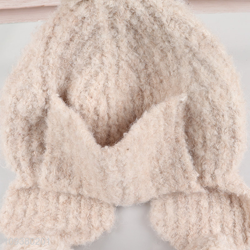 Best quality knitted hat winter earflap hat