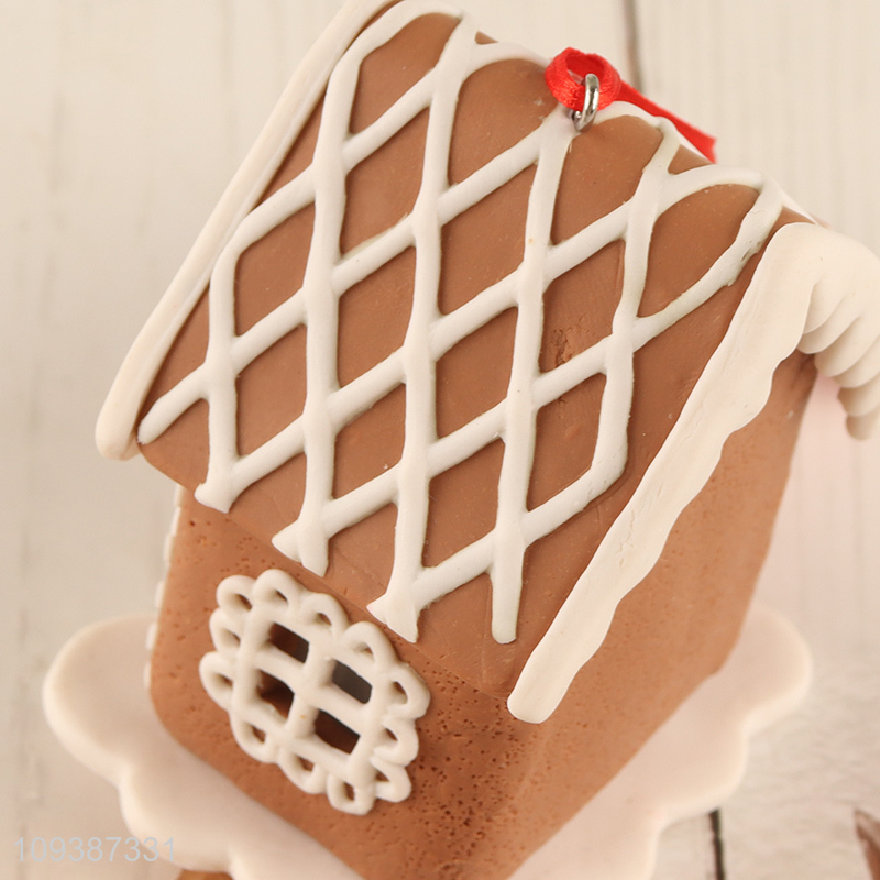 China wholesale gingerbread house ornament for Christmas decoration
