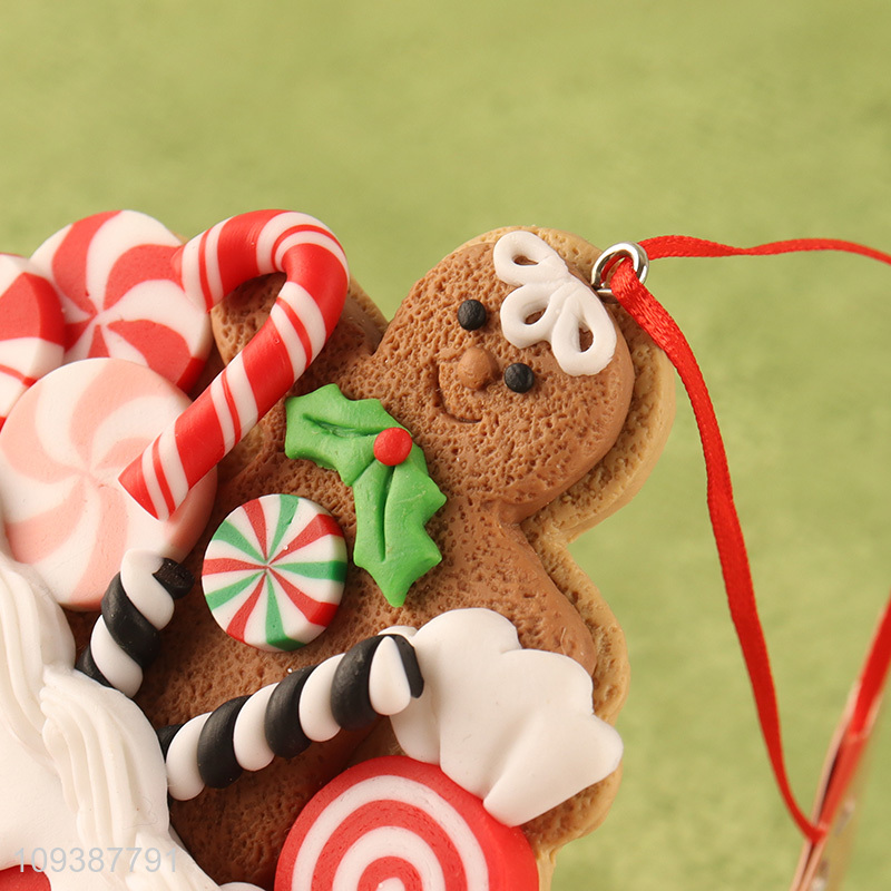 Wholesale Christmas decoration gingerbread man hanging ornament
