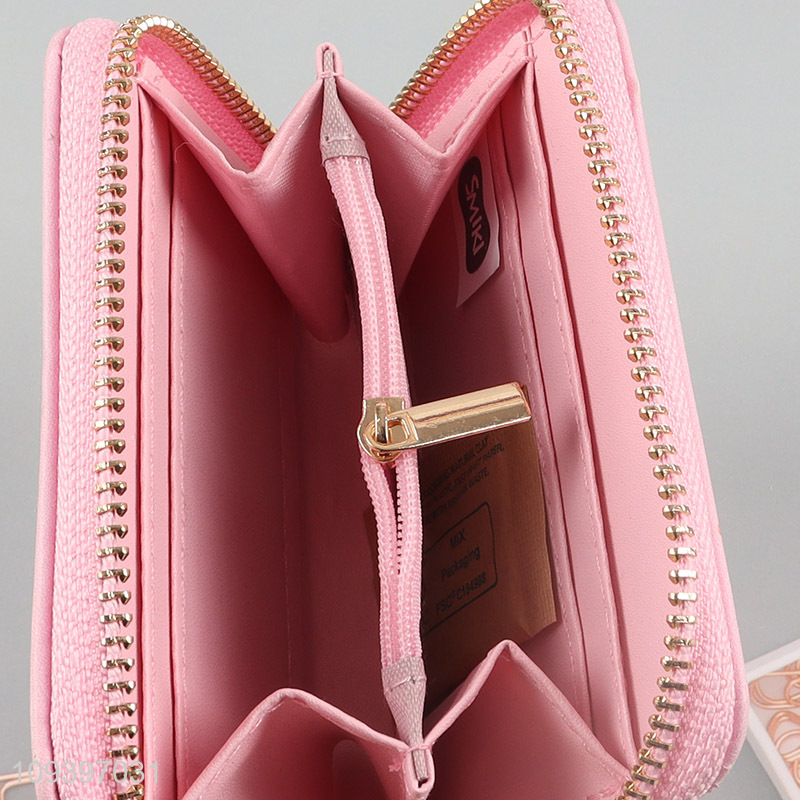 New style pink cute girls short wallet for sale