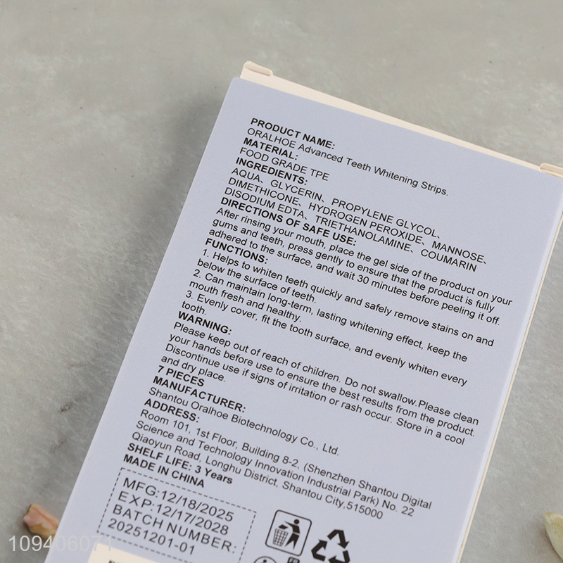 Top quality stain removal whitening teeth strips