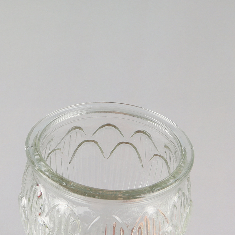 Latest products glass candle holder for home decor
