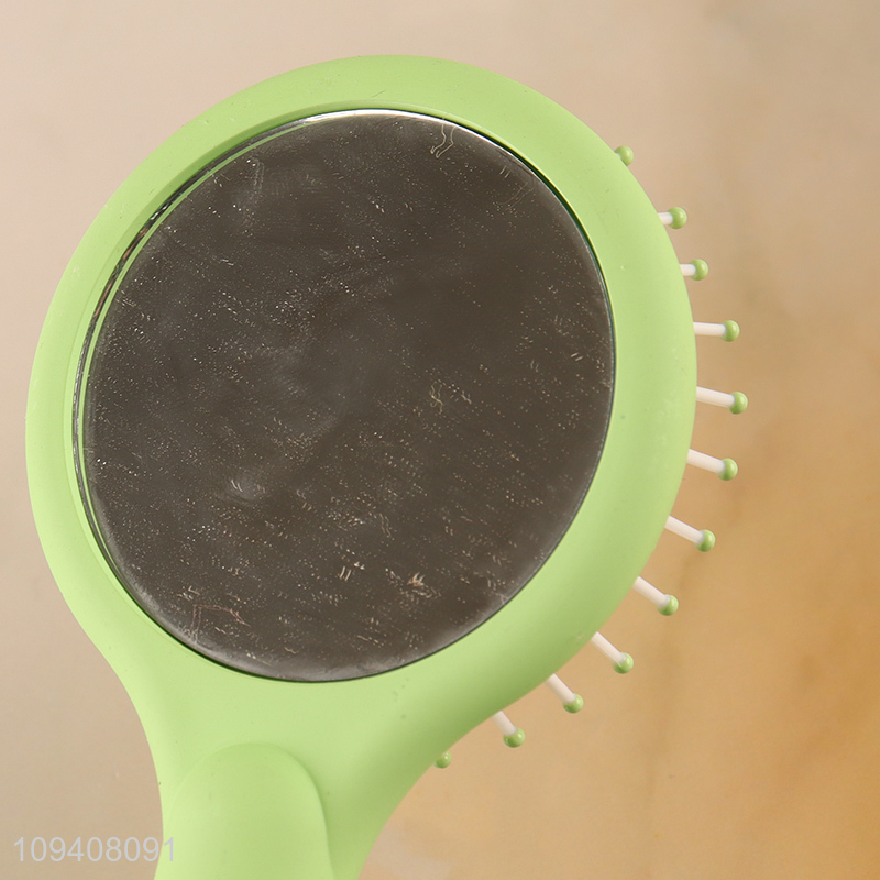 Top selling hair comb hair brush with makeup mirror