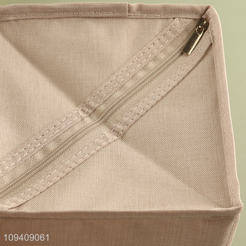 Low price compartment cation storage box with zipper