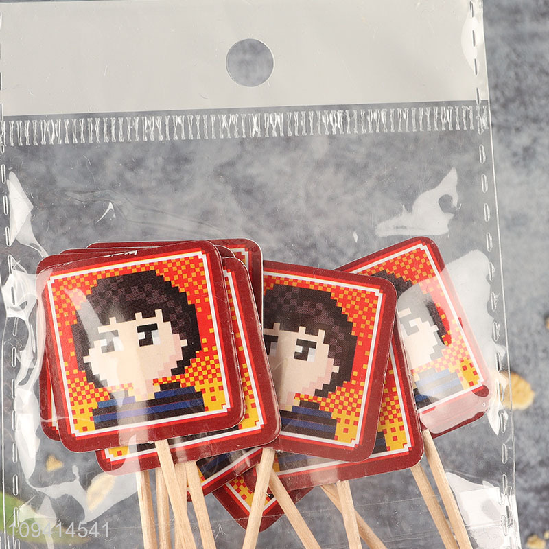 New arrival decorative cupcake picks cupcake topper