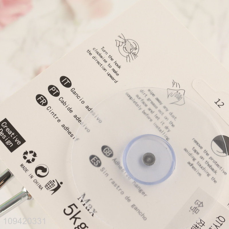 China factory suction cup hook double hook