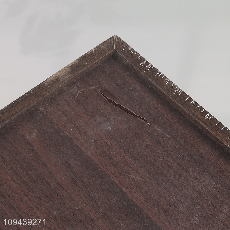 China wholesale rectangle home MDF storage tray