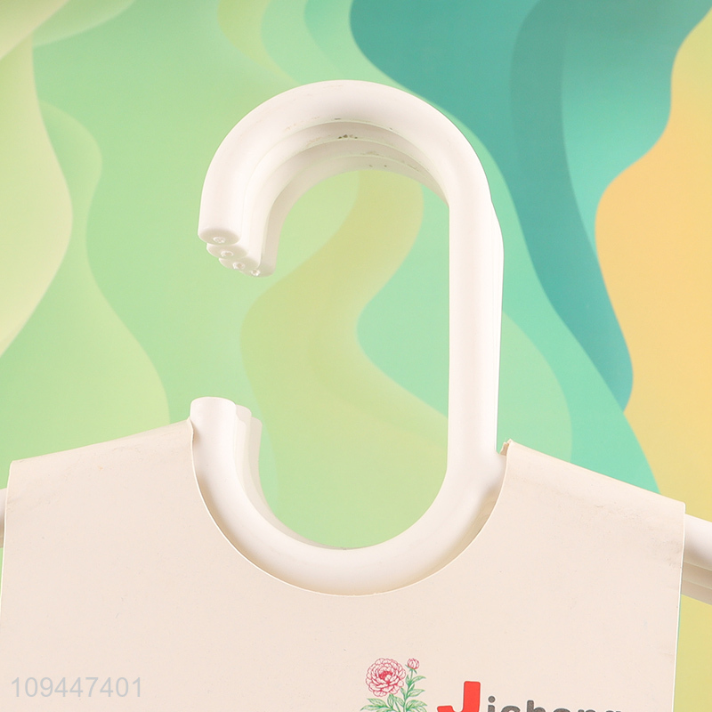 Hot selling white plastic clothes hanger coat hanger