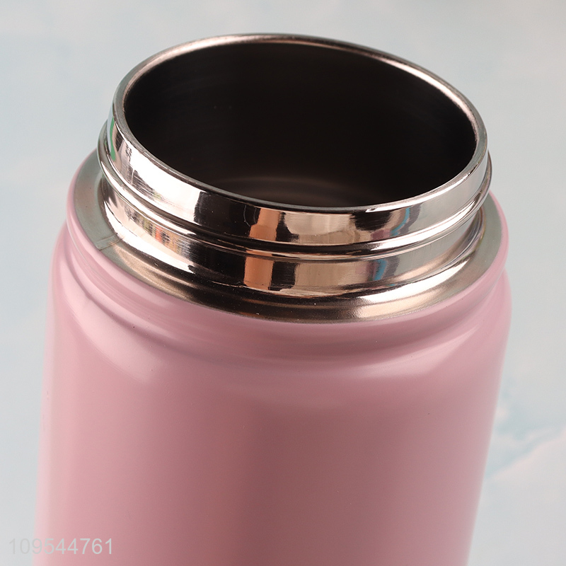 Pop-Up Lid Stainless Steel Insulated Bottle With Handle