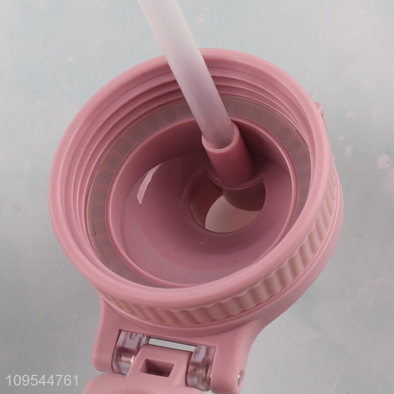 Pop-Up Lid Stainless Steel Insulated Bottle With Handle